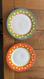 6 xnieuwe borden oillily 4 groen, 2 oranje, Nieuw, Ophalen of Verzenden, Bord(en), Overige stijlen