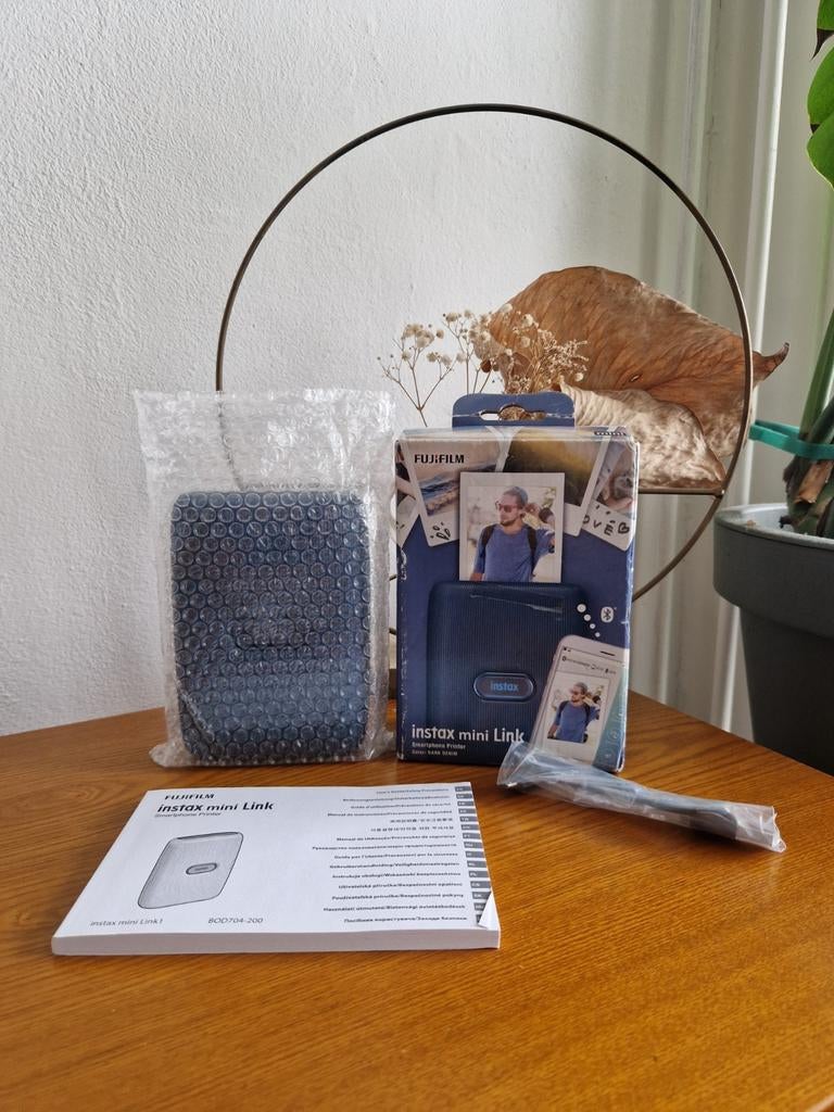 Fujifilm Instax mini link dark denim photo printer, Computers en Software, Pocketprinters, 1102WT, Nieuw, Katrina Graham, Ophalen of Verzenden