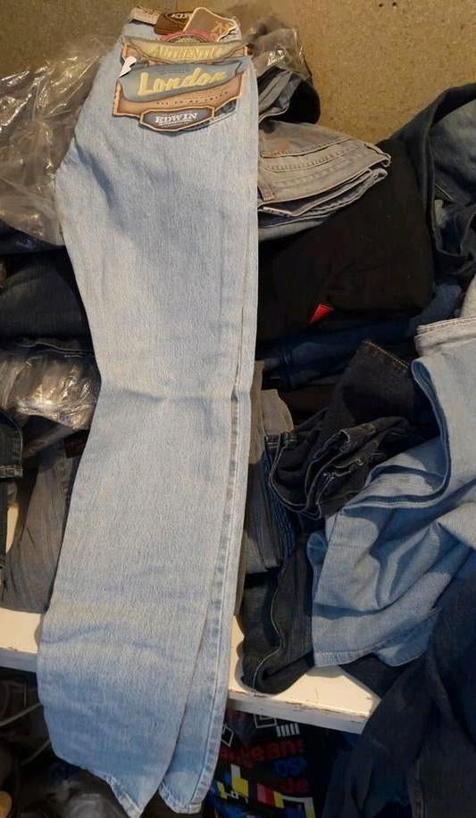 Partij spijkerbroeken, diverse maten en merken, Ophalen, Blauw, Overige jeansmaten, Diverse
