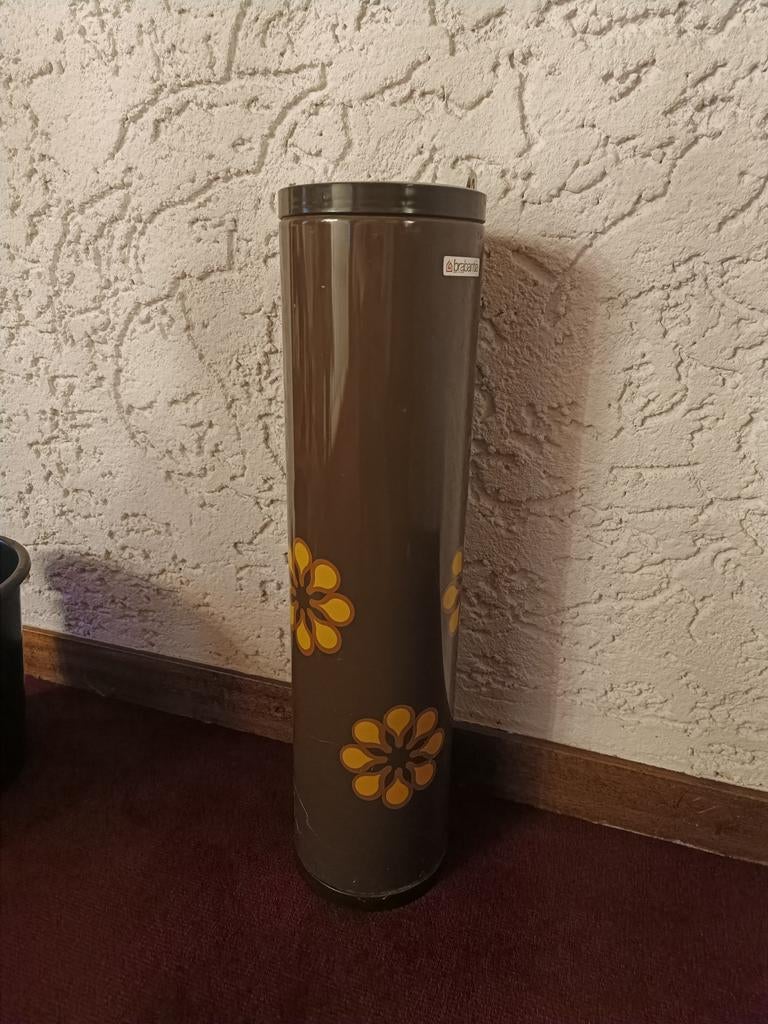 Brabantia wc rollen houder bloemenpatroon retro, Minder dan 10 liter, Ophalen, Minder dan 50 cm