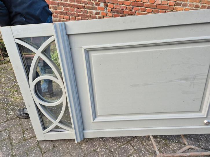 Nieuwe buitendeur in kozijn, 250hx102br, zware kwaliteit, Doe-het-zelf en Verbouw, Deuren en Horren, Nieuw, Buitendeur, 215 cm of meer