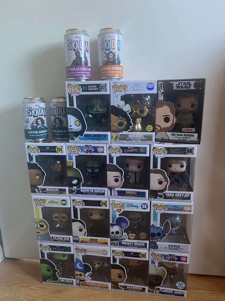 Funko Pop, Soda & Pin Lot - Diverse Collectie, Ophalen of Verzenden, Zo goed als nieuw