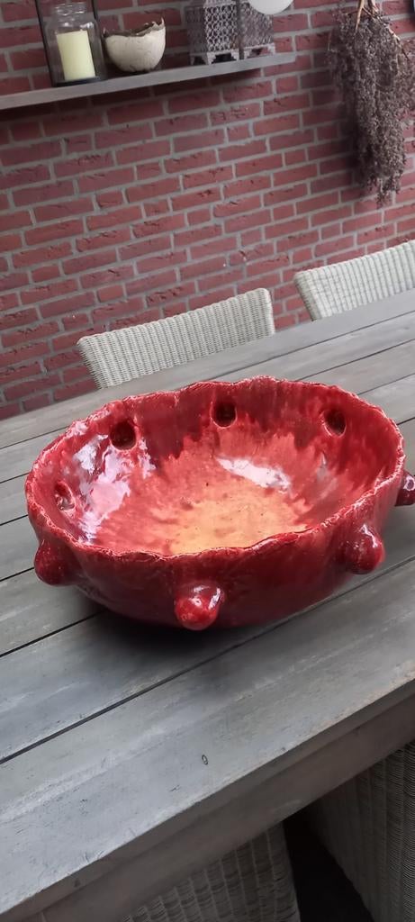 Mooie handgemaakte kom van klei., Antiek en Kunst, Ophalen