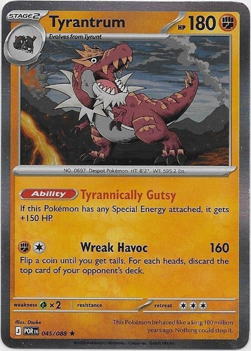Perfect Order,  Tyrantrum [holo] 45/94, Verzenden, Nieuw, Losse kaart