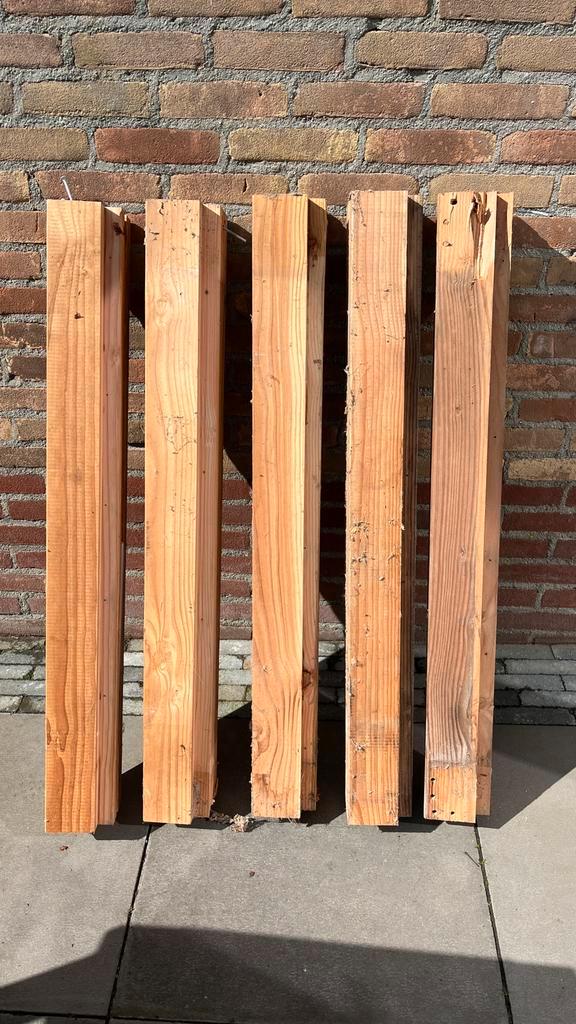 Douglas hout, Tuin en Terras, Palen, Balken en Planken, Gebruikt, Balken, Minder dan 180 cm, Ophalen