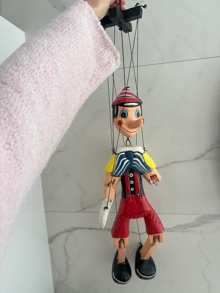 Marionette Pinokkio, Ophalen of Verzenden, Zo goed als nieuw