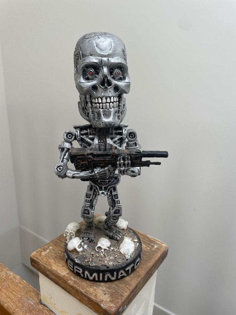 Terminator T-800 Endoskeleton Beeld – NECA 2002 – Origineel, Ophalen of Verzenden, Zo goed als nieuw, Film, Actiefiguur of Pop