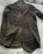 America Today groen/bruin halflang vest met wol  S, Kleding | Dames, Ophalen of Verzenden, Zo goed als nieuw, Maat 36 (S), America Today