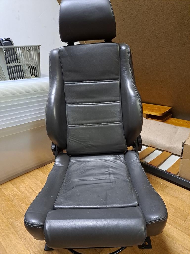 Lederen Savas König autostoel antraciet - ook als gamestoel, Auto-onderdelen, Interieur en Bekleding, Ophalen