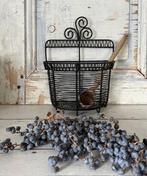 Frans zwart draadwerk wandrekje met twee vakken, Ophalen of Verzenden, Zo goed als nieuw