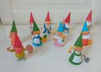 10 vintage David de Kabouter poppetjes, Verzamelen, Poppetjes en Figuurtjes, Ophalen of Verzenden, Gebruikt