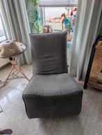 2x Design stoelen met schommelfunctie - Grijze stof, Ophalen, Modern design, Gebruikt, Twee