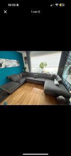 Mooie grote hoekbank u bank, Ophalen, Zo goed als nieuw, Stof