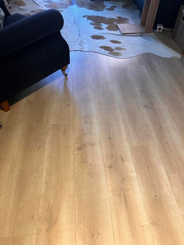 Laminaatvloer IKEA Tundra - 80m2, Ophalen, Gebruikt, 50 tot 150 cm, 10 tot 30 cm