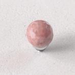 Zilverkleurige Melano twisted rhodoniet facet balletjes 8mm, Verzenden