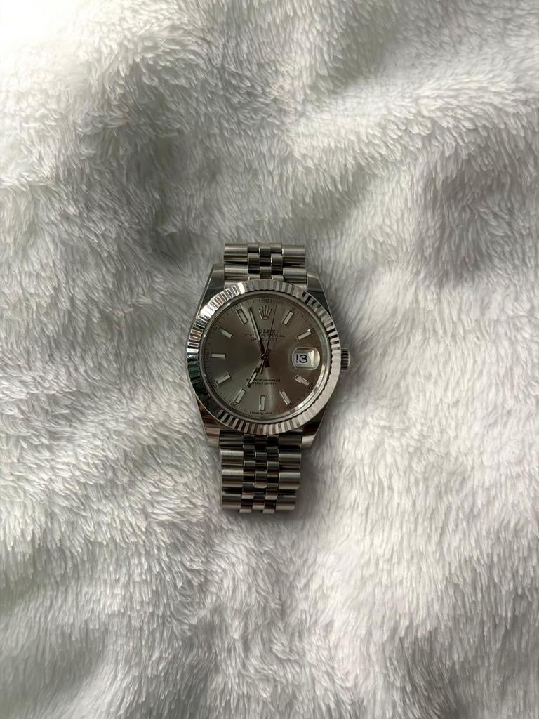 Rolex Datejust Silver Dial, Ophalen of Verzenden, Staal, Overige merken