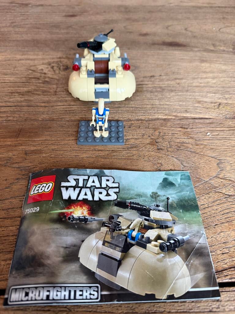 Lego Star Wars 75029 AAT Microfighter compleet, Gebruikt, Star Wars, Lego, Ophalen of Verzenden