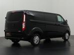 Ford Transit Custom 130PK Automaat Lang Limited | Euro 6 | V, Auto's, Stof, Gebruikt, 4 cilinders, Blauw