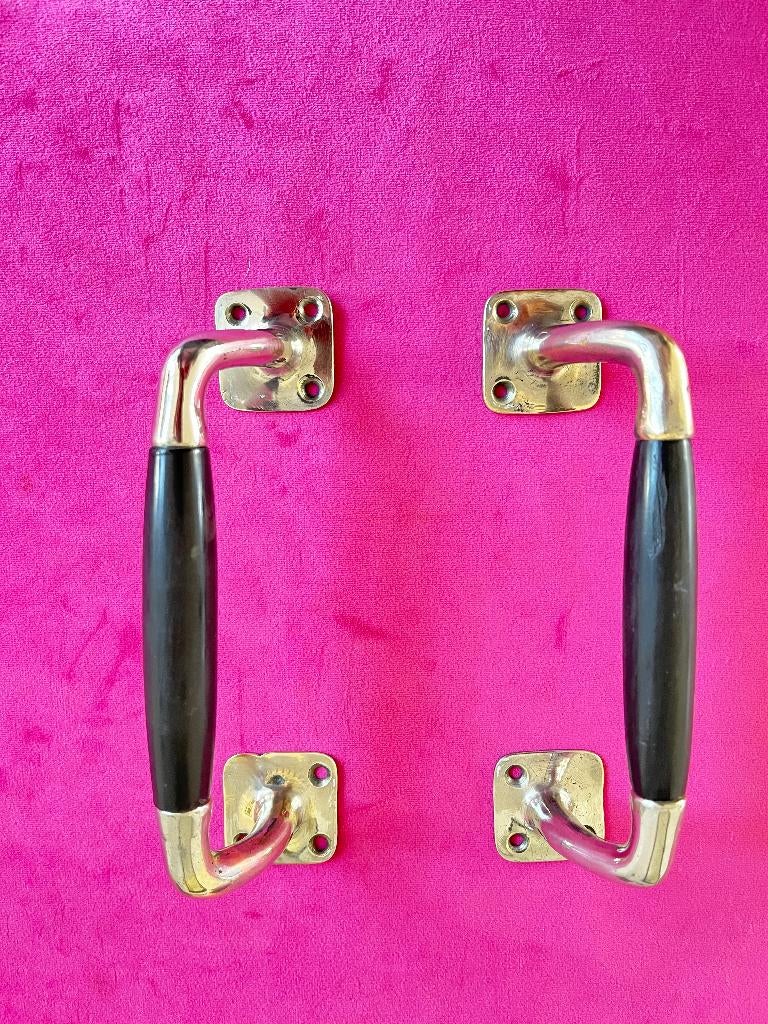 Antieke deurgrepen met bakeliet , deur greep, klapdeur, deur