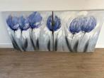 Schilderij tulpen 2 Luik 160x80, Ophalen