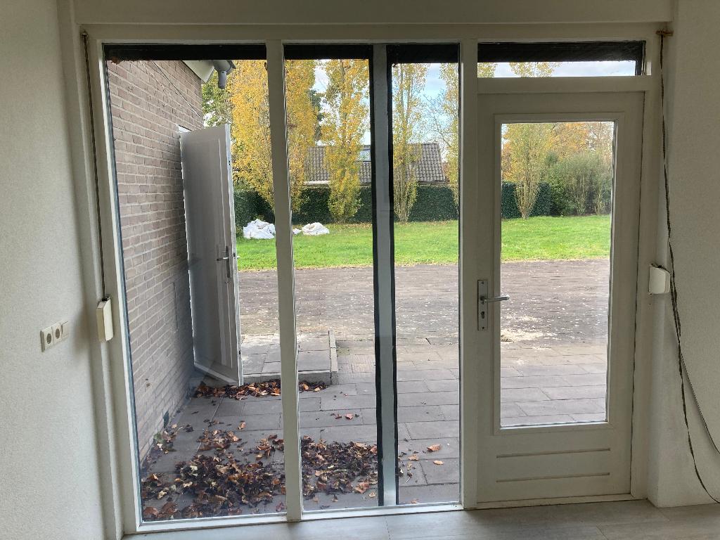 buitendeur, Doe-het-zelf en Verbouw, Deuren en Horren, Gebruikt, Buitendeur, 200 tot 215 cm, 80 tot 100 cm, Glas, Hout, Metaal