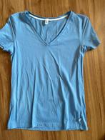 Lichtblauw V-hals T-shirt Maat M, Kleding | Dames, T-shirts, Maat 38/40 (M), Blauw, Ophalen of Verzenden, Zo goed als nieuw