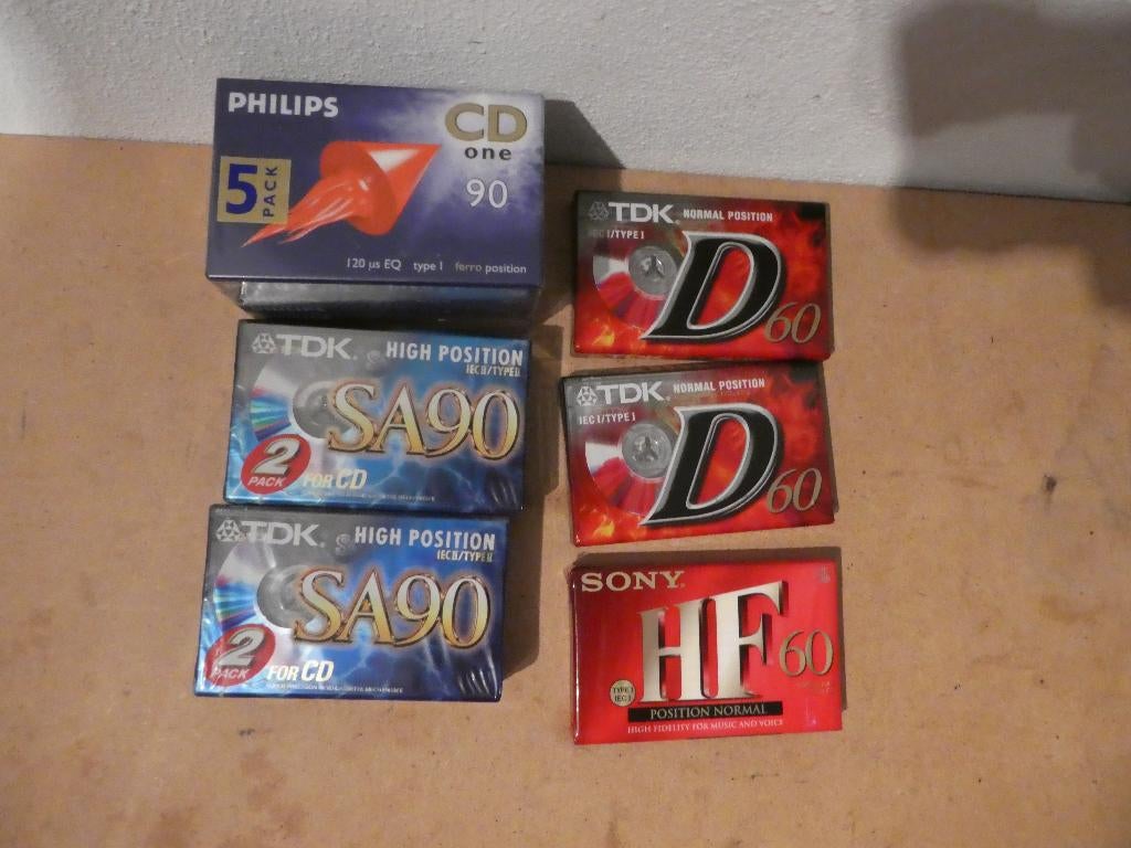 20 nieuwe cassette bandjes, 2 t/m 25 bandjes, Overige genres, Ophalen of Verzenden, Nieuw in verpakking