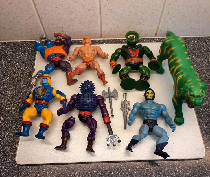 He-Man Masters of the Universe Vintage Actiefiguren Set, Kinderen en Baby's, Speelgoed | Actiefiguren, Gebruikt, Ophalen of Verzenden