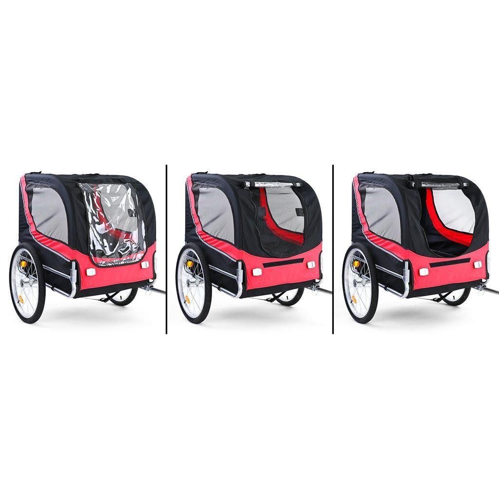 Hondenfietskar Fietskar Hond Opvouwbaar Rood/Zwart Tot 40 KG, Verzenden, Automotive Parts, A.parts@hotmail.nl, Trasmolenlaan 12 3447 GZ Woerden