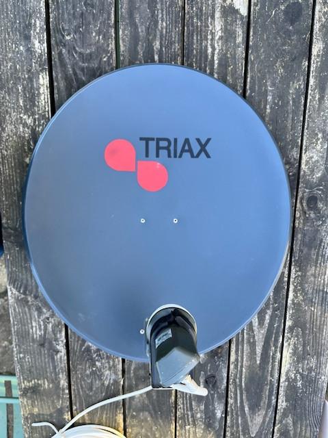 Schotelantenne met statief en satellietontvanger, Ophalen, Gebruikt, (Schotel)antenne, Overige merken