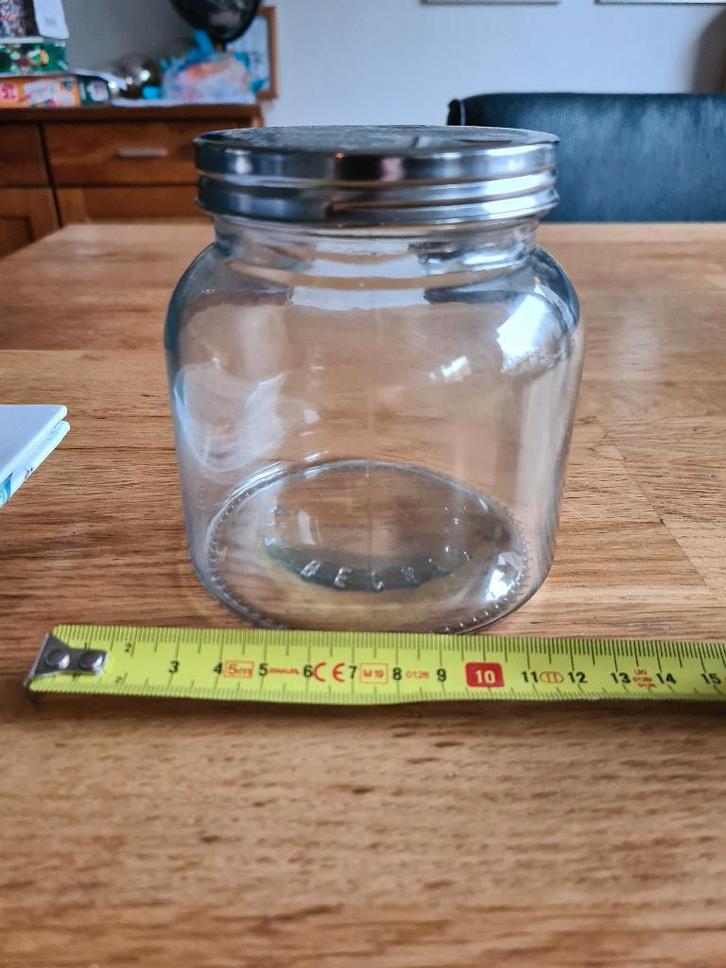Glazen pot weckpot bewaarpot, Huis en Inrichting, Keuken | Potten en Pannen, Zo goed als nieuw, Pot, Bus of Blik, Glas, Ophalen
