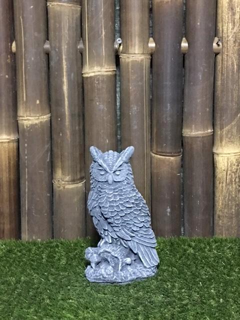 Uil nr.165, Tuin en Terras, Tuinbeelden, Nieuw, Dierenbeeld, Beton, Ophalen