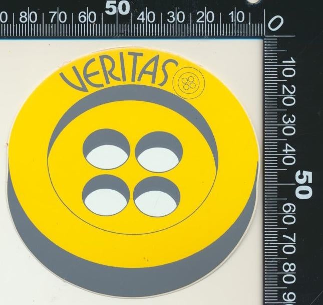 Sticker: Veritas (2), Ophalen of Verzenden, Zo goed als nieuw, Bedrijf of Vereniging