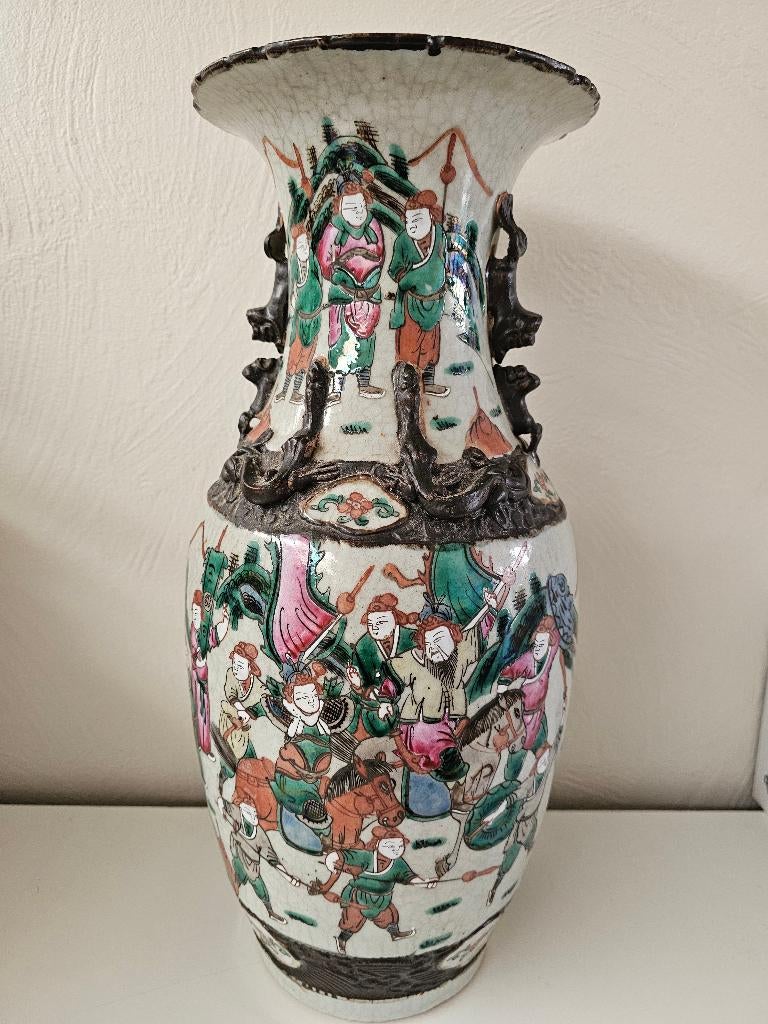 Antiek , Chinese vase Nanking ,19 eeuw , Qing Dynasty ,China, Antiek en Kunst, Antiek | Porselein, Verzenden