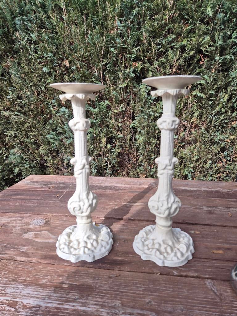 Gietijzeren kandelaar, Ophalen of Verzenden, Overige materialen