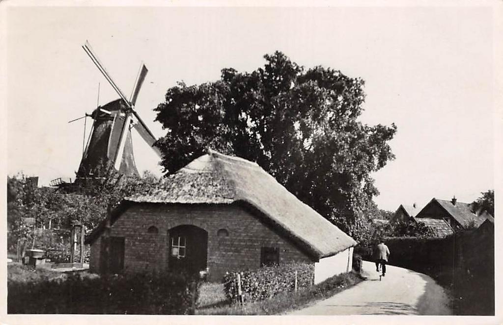 Ermelo Achter den molen Gelderland Veluwe, Ophalen of Verzenden, 1940 tot 1960, Gelopen, Gelderland