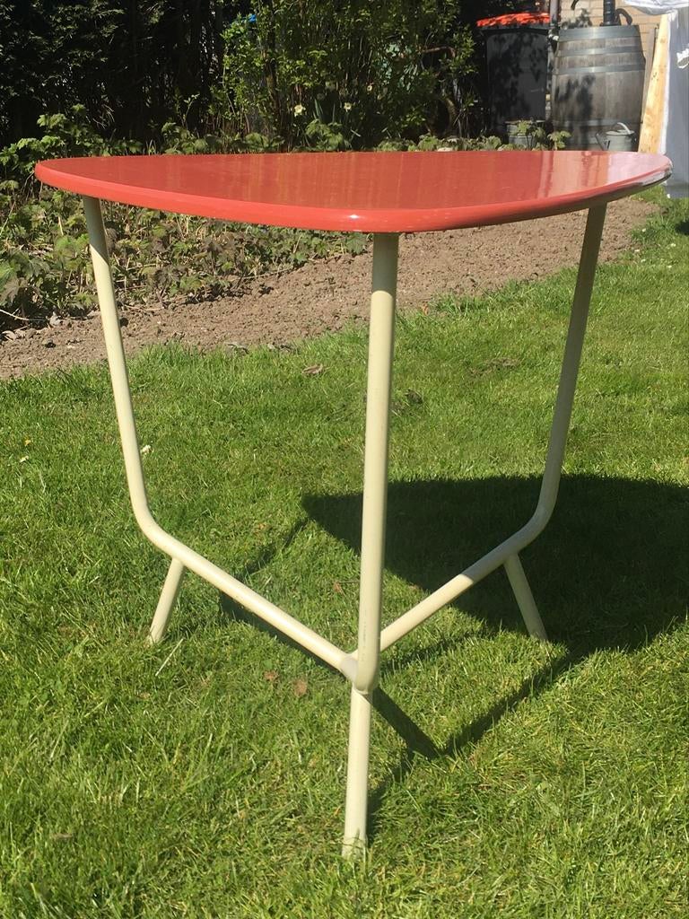 Wim Rietveld Auping bijzettafel jaren '50, Gebruikt, Metaal of Aluminium, 55 tot 75 cm, Overige vormen