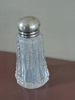 Antiek parfumflesje / geurflesje met zilveren dop, Antiek en Kunst, Ophalen of Verzenden, Zilver