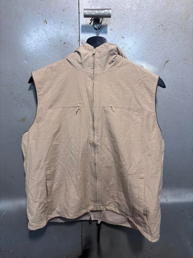 Bodywarmer met capuchon, Kleding | Heren, Bodywarmers, Ophalen of Verzenden, Gedragen, Overige maten, Beige