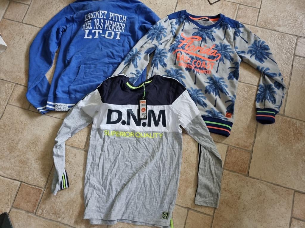 3 prachtige blauwe jongens voorjaars shirts 158 164, Kinderen en Baby's, Europe Kids, Nieuw, Ophalen of Verzenden, Shirt of Longsleeve