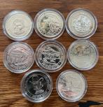 8x casino munt 7 dollar .999 zilver, Ophalen of Verzenden, Losse munt, Zilver