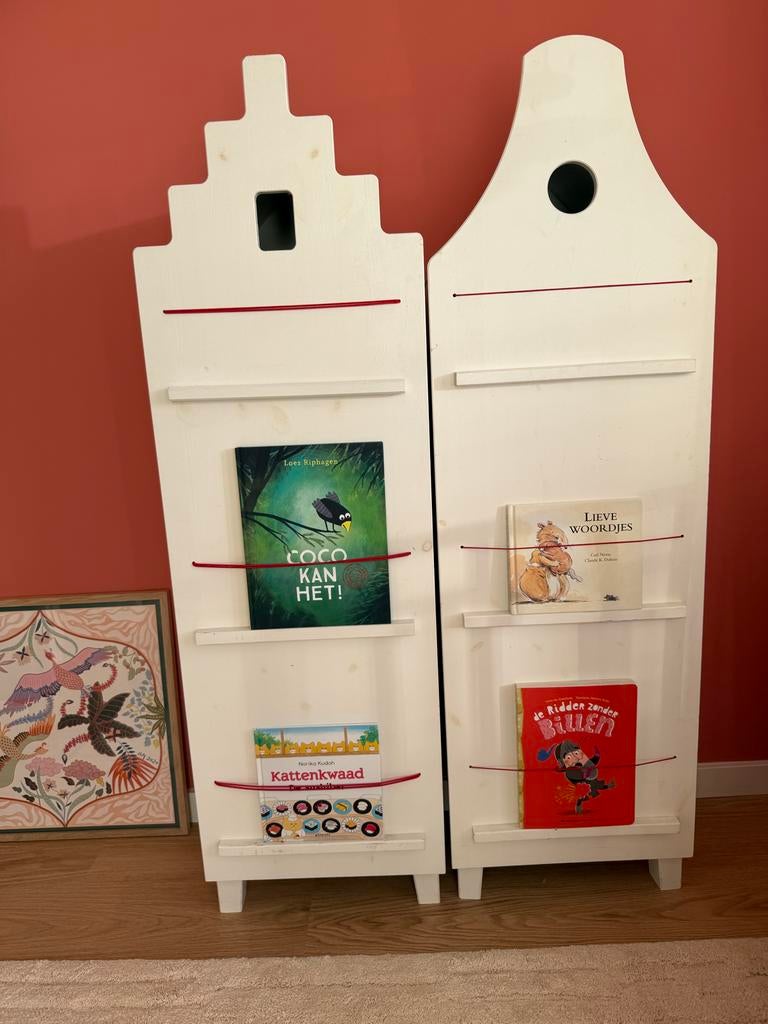 Woood Huisjes Boekenkast - Montessori Stijl Kinderkamer, Kinderen en Baby's, Kinderkamer | Commodes en Kasten, Ophalen, 105 cm of meer