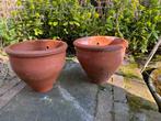 2 stuks terracotta hangplanten potten, Ophalen, Overige materialen, Gebruikt, Minder dan 30 cm