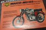 Maico MD125 super sport motorfiets verkoop folder brochure, Motoren, Ophalen of Verzenden, Overige merken
