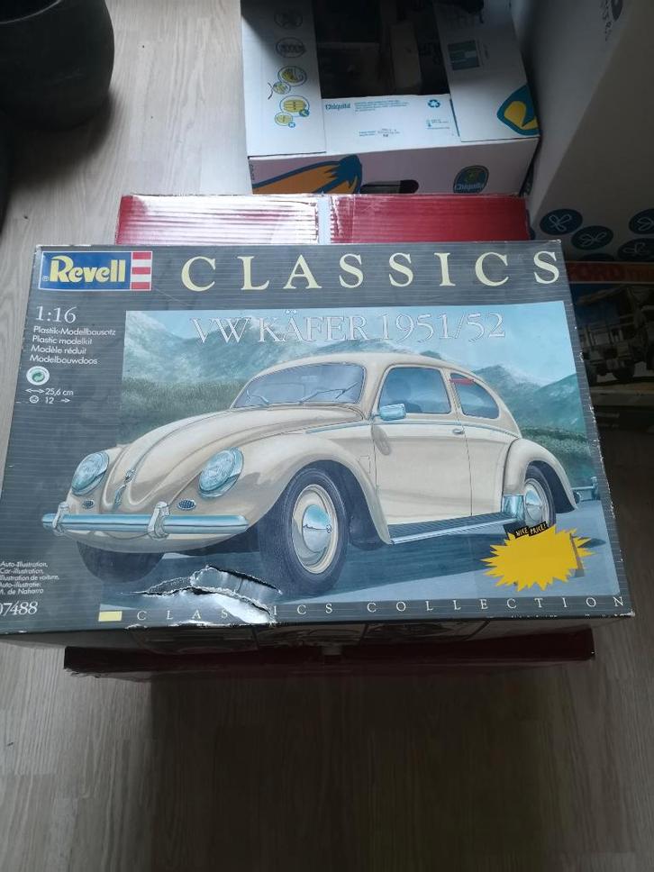 Revell VW Kever 1951/52 1:16, Hobby en Vrije tijd, Modelbouw | Auto's en Voertuigen, Zo goed als nieuw, Auto, Groter dan 1:32