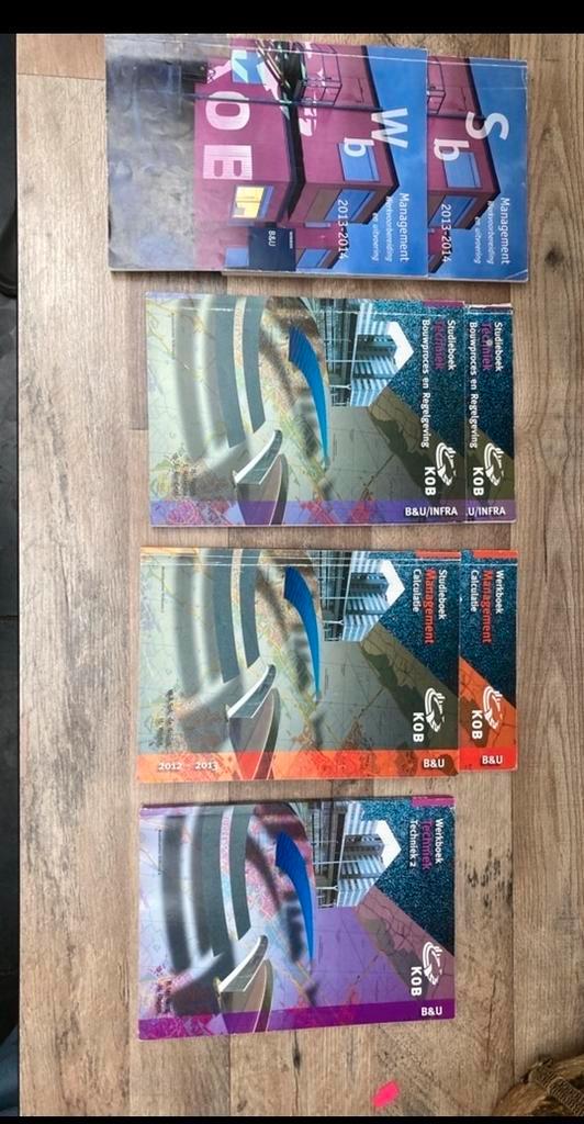 KOB Bouwopleidingsboeken: Management, Techniek, Calculatie, Boeken, Studieboeken en Cursussen, Gelezen, HBO, Beta, Ophalen of Verzenden