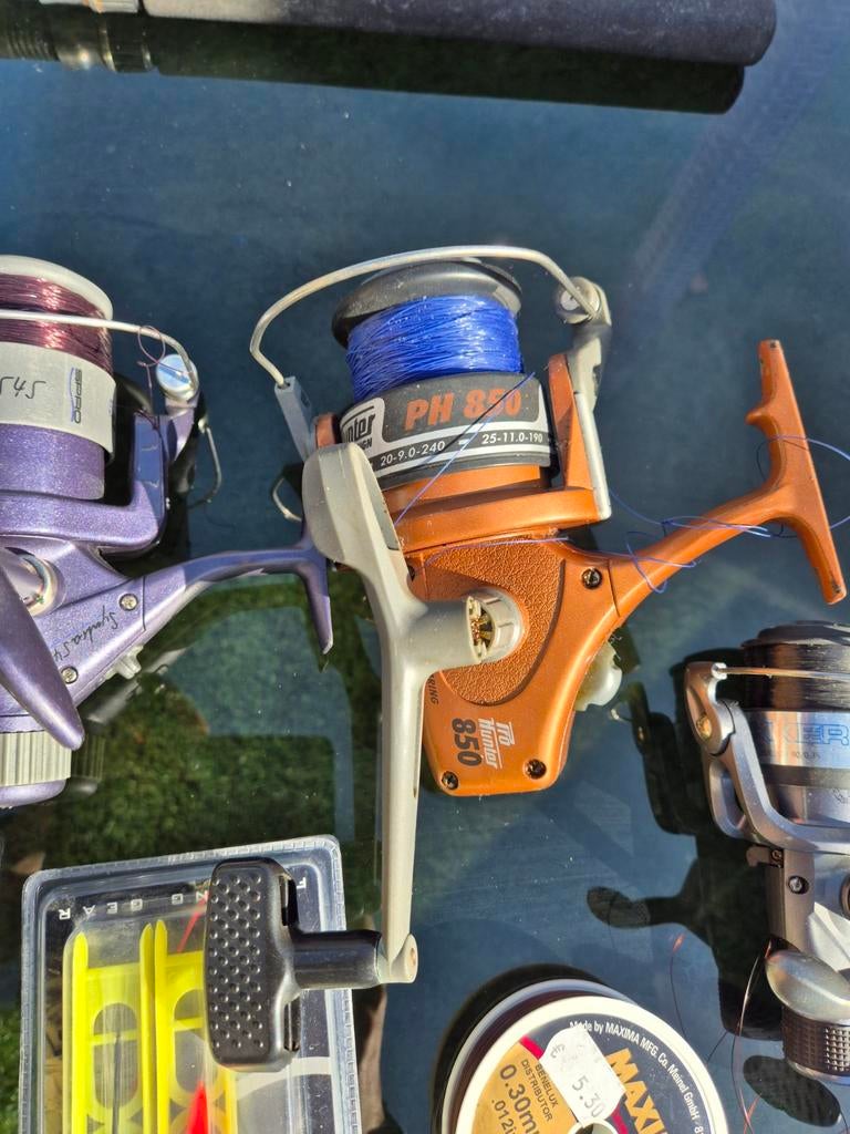 Complete visuitrusting: molens, hengels, net en koffer, Ophalen, Gebruikt, Overige typen