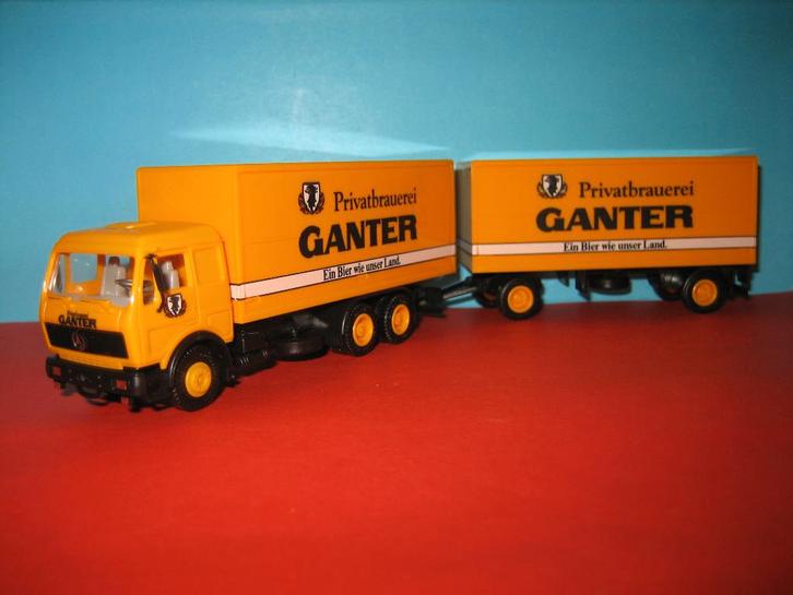 Ganter-Bier  MERCEDES  NU speciale prijs  Herpa, Hobby en Vrije tijd, Modelauto's | 1:87, Zo goed als nieuw, Bus of Vrachtwagen