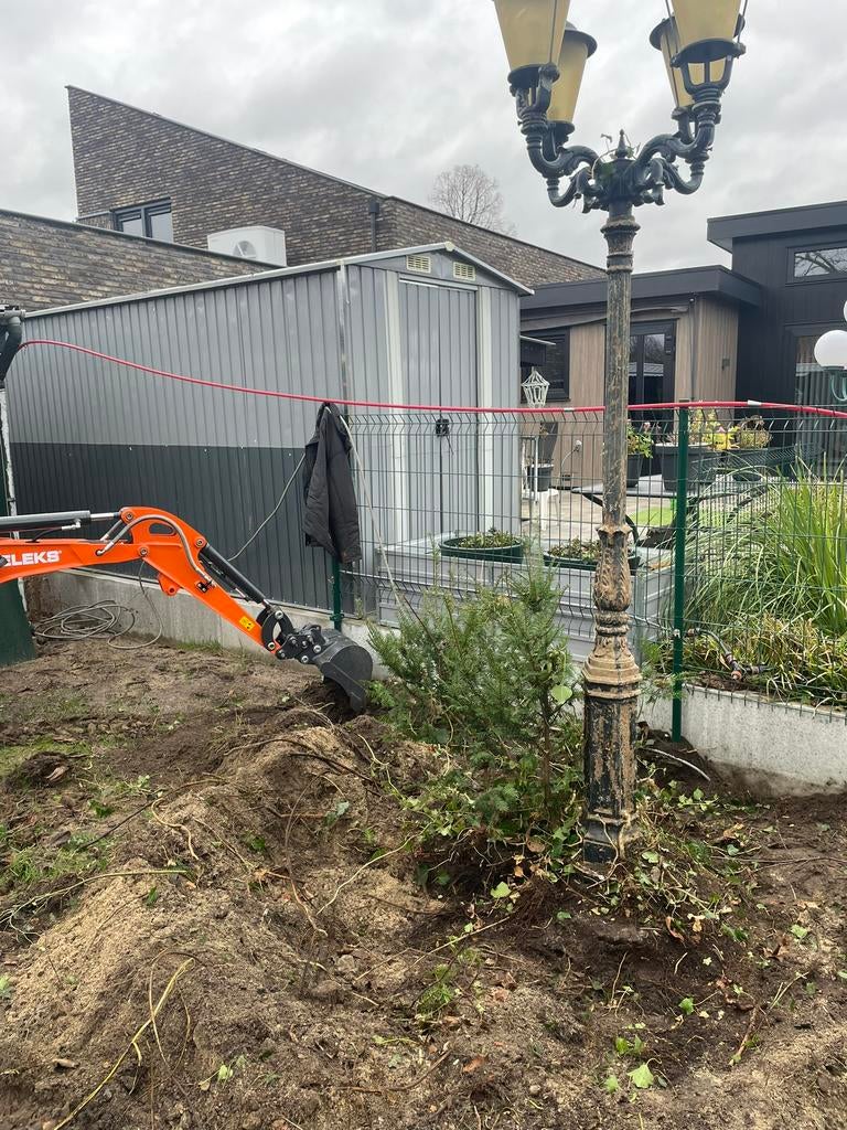 Klassieke tuinlantaarn, Gebruikt, Staande lamp, Ophalen of Verzenden, Netvoeding