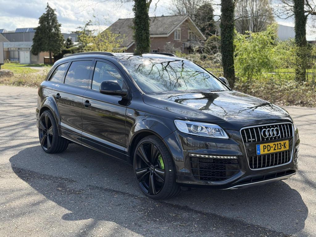 Audi Q7 4.2 TDI quattro s line 7 personen facelift, Auto's, Automaat, Lichtsensor, Gebruikt, 7 stoelen
